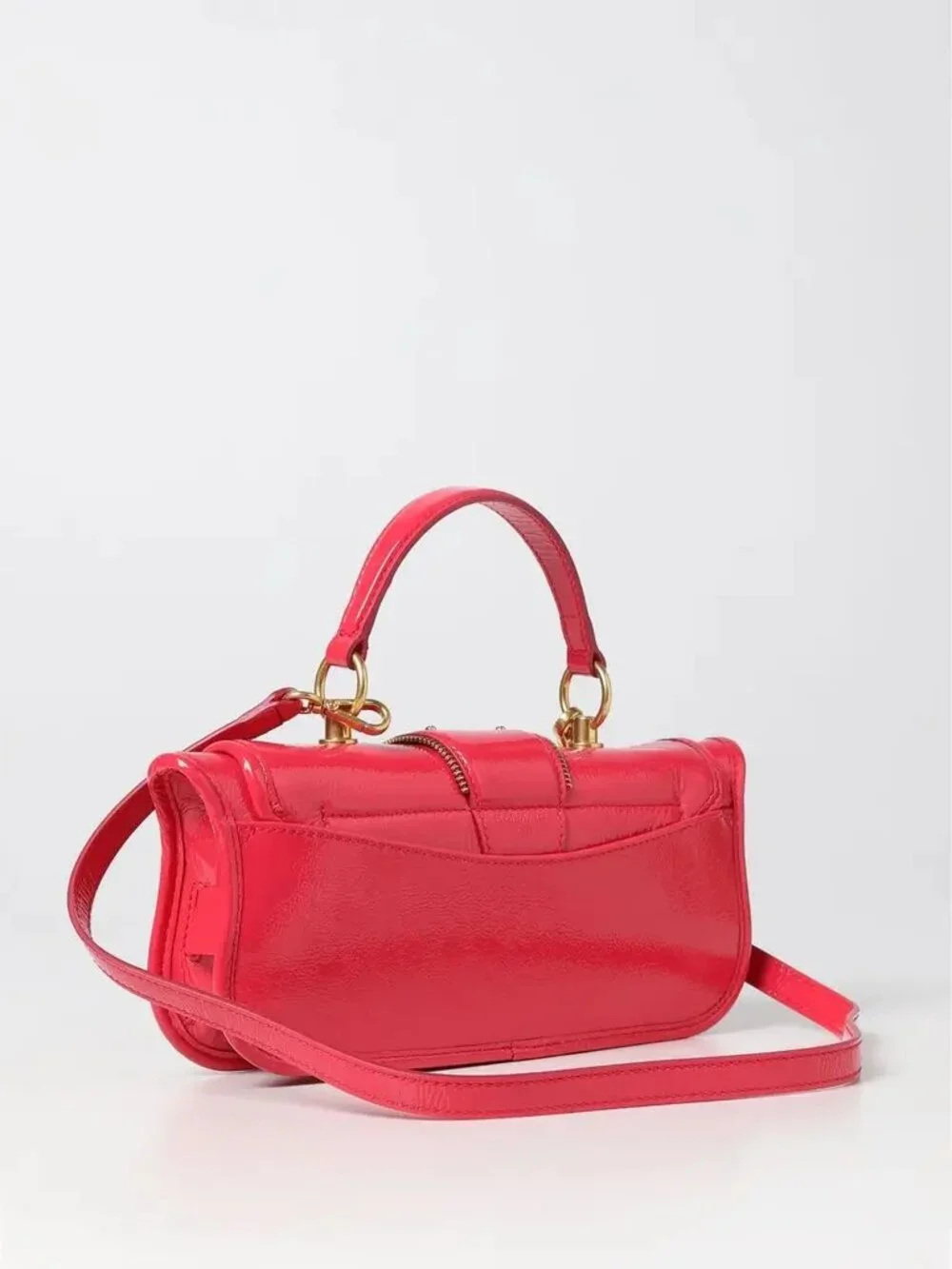Balmain Blaze Rose Pink Patent 2-Way Baguette Bag | NWT | Rare | COA - Picture 4 of 12